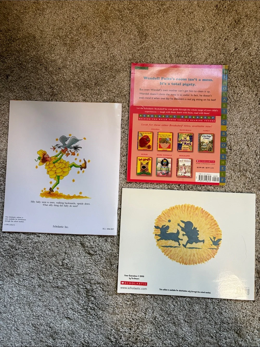 Scholastic Children’s Picture Book Trio - Yellow, Red, White Covers